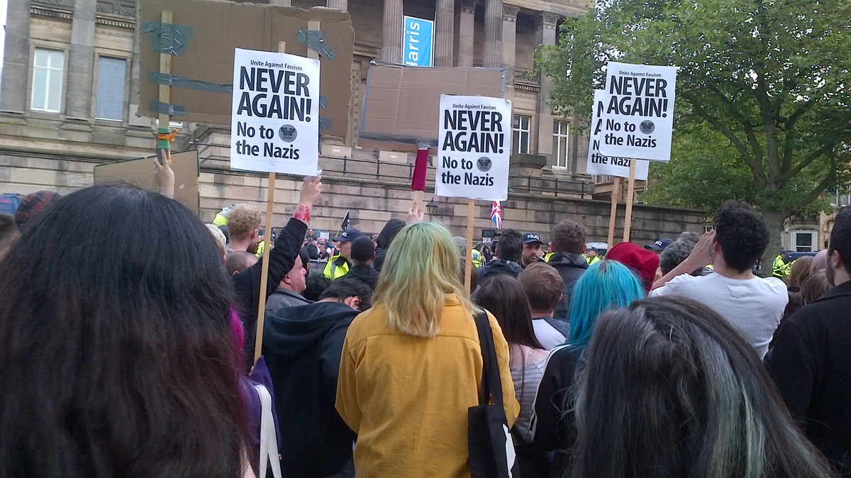 LATUC demonstration against 'NW Infidels', Preston, October 2015